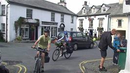 A stop at Hawkshead to buy food from the Co-op, 11.1 miles into the ride